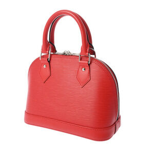 Louis Vuitton Coquelicot Handbag Alma BB RedLeather Epi